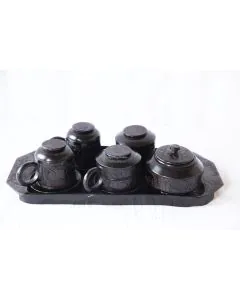 Wooden Tea Cup Set