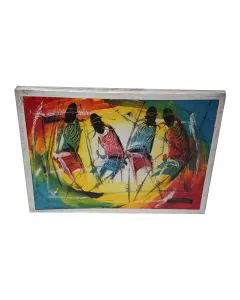 Drawing of Maasai Jumping/Mchoro wa Maasai Kuruka