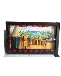 Village Households Drawing with Frame