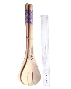 Salad Spoon Wooden Ivory